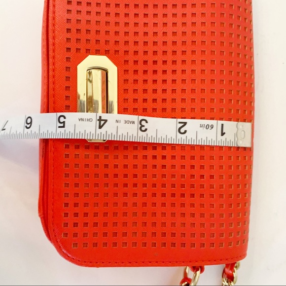 Banana Republic | Red Grid Pattern Crossbody bag - Picture 9 of 9